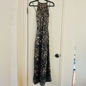 VTG Y2K Fairy Whimsygoth Sequin Ethereal Dark Feminine Dreamy Maxi Formal Gown 8